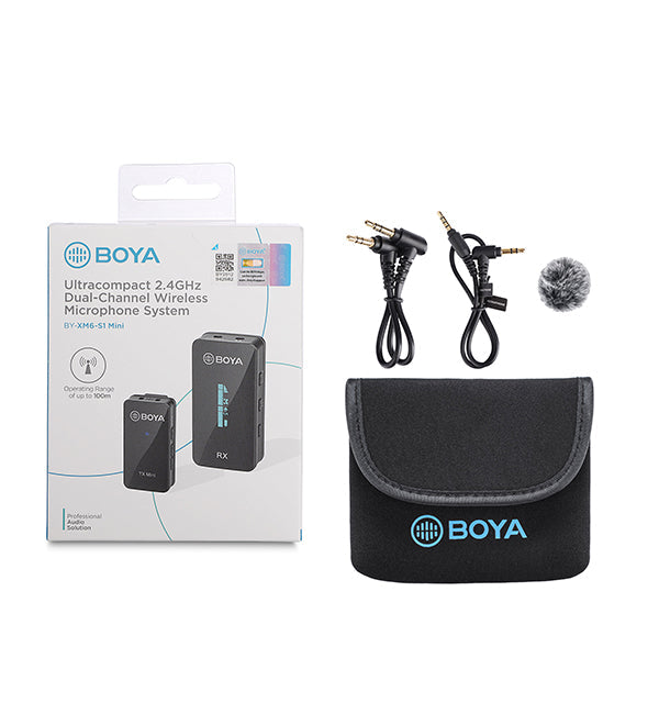 BY-XM6-S1 Mini Single 3.5mm 2.4G Wireless Lavalier