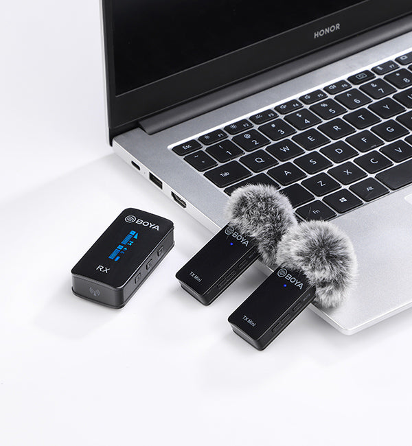 BY-XM6-S2 Mini Dual 3.5mm 2.4G Wireless Lavalier