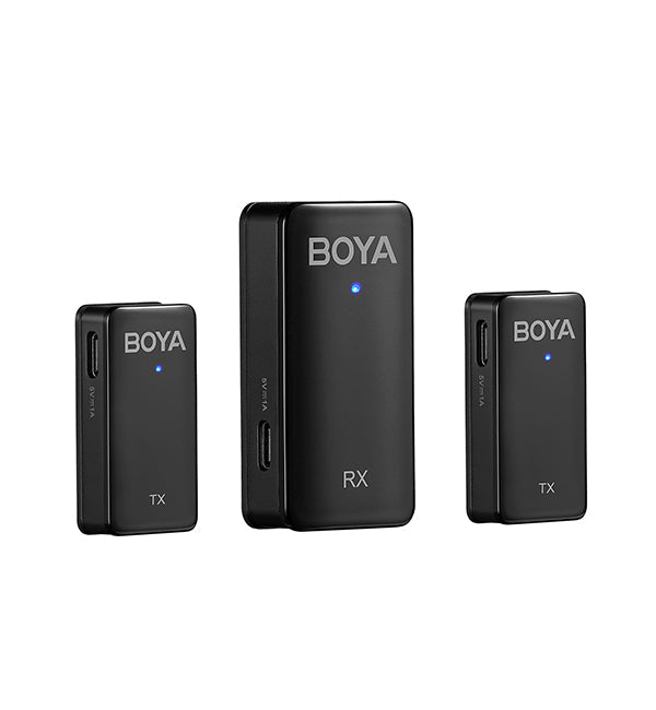 BY-WMic5-M2 Dual 3.5mm 2.4G Wireless Mic
