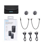 BY-WMic5-M2 Dual 3.5mm 2.4G Wireless Mic