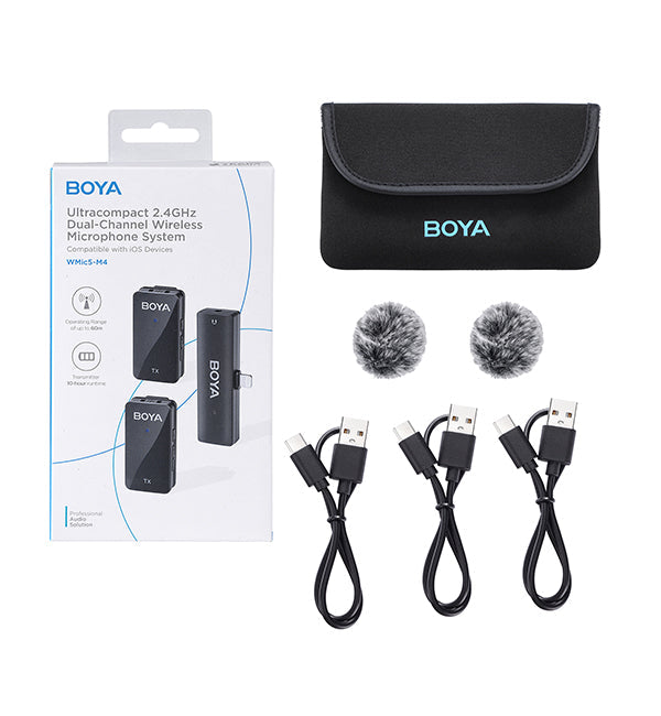 BY-WMic5-M4 Dual Lightning 2.4G Wireless Mic