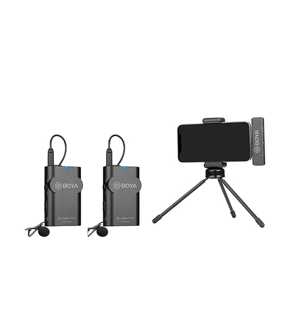 BY-WM4 Pro-K4 Dual Lightning 2.4G Wireless Mic