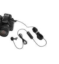 BOYA BY-M1 - Lavalier microphone with cable and Boya branding on a white background