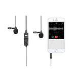 BY-M1DM | Dual Lavalier Microphone