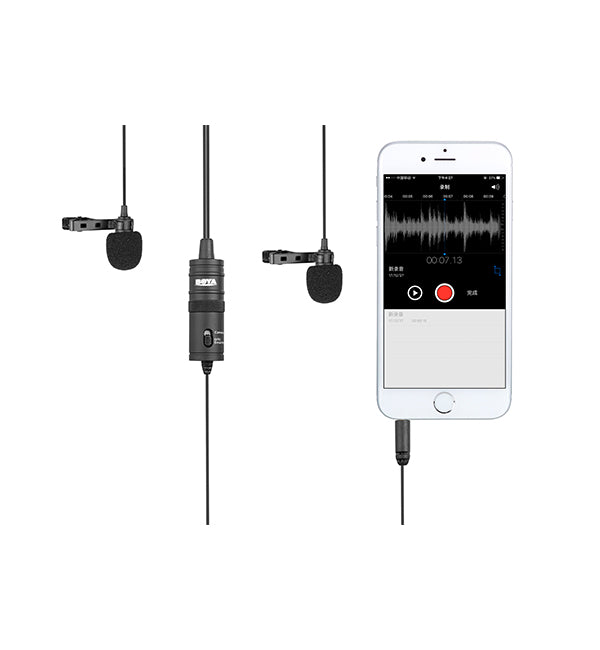 BY-M1DM | Dual Lavalier Microphone