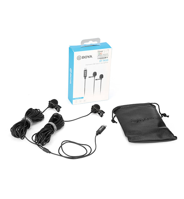 BY-M3D Dual Lightning Lavalier Microphone