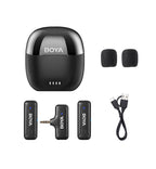 BY-WM3T-M2 Mini Dual 3.5mm Wireless Mic + Case