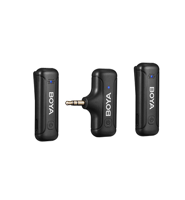 BY-WM3T-M2 Mini Dual 3.5mm Wireless Mic + Case