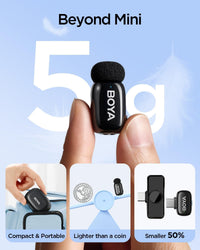 BOYA mini 2 – World’s Smallest 5g Wireless Mic