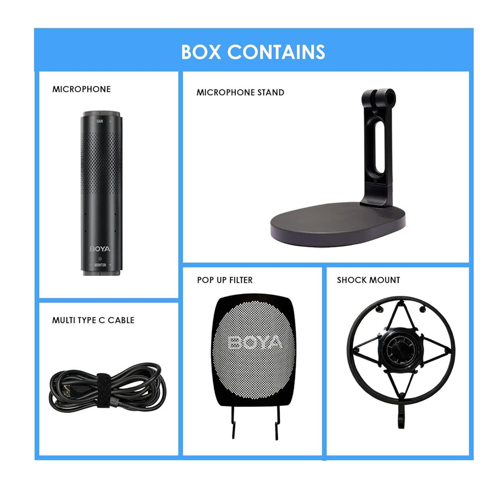 BOYA K9 USB Condenser Studio Microphone