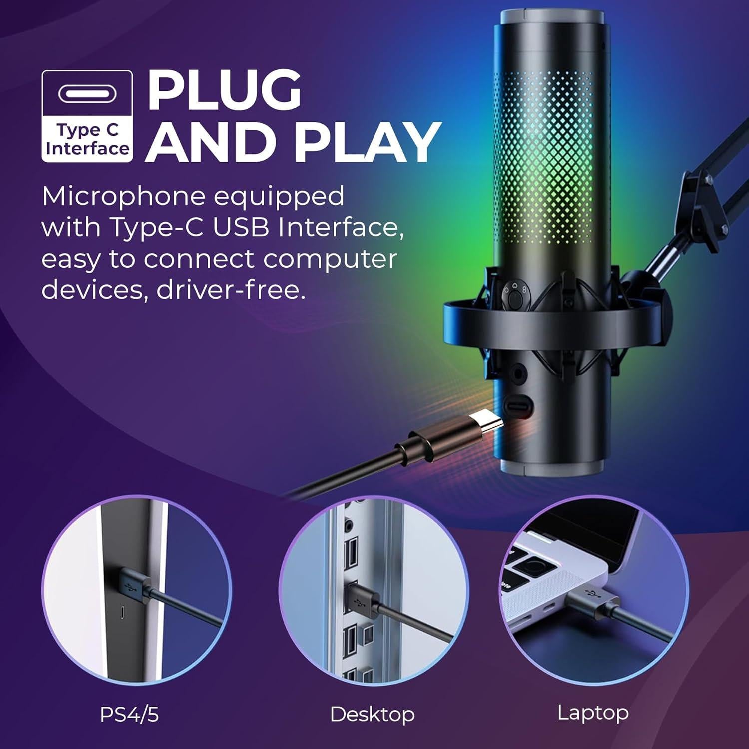 BOYA K9 USB Condenser Studio Microphone