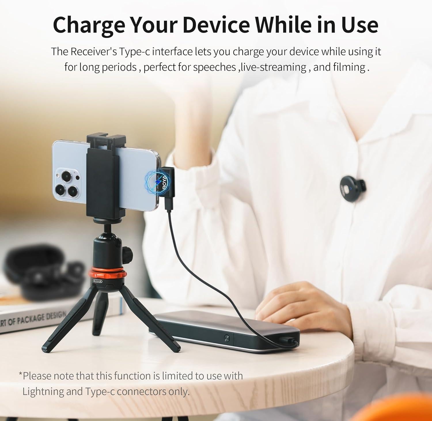 BOYA OMIC U - Wireless Lavalier Microphone - Black