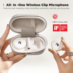 BOYA Omic-U Wireless Lavalier Microphone - White