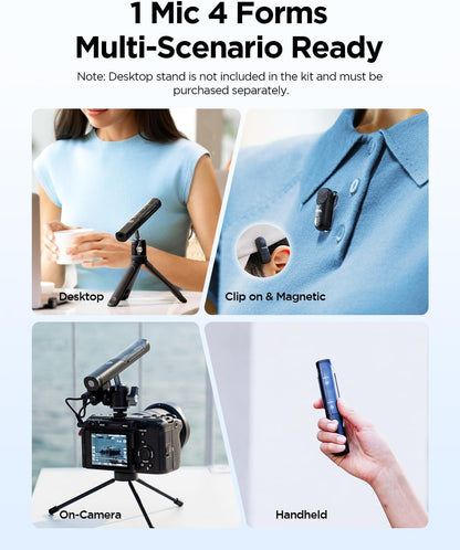 BOYA Magic (Type‑C) – AI‑Powered 4‑in‑1 Mini Wireless Microphone