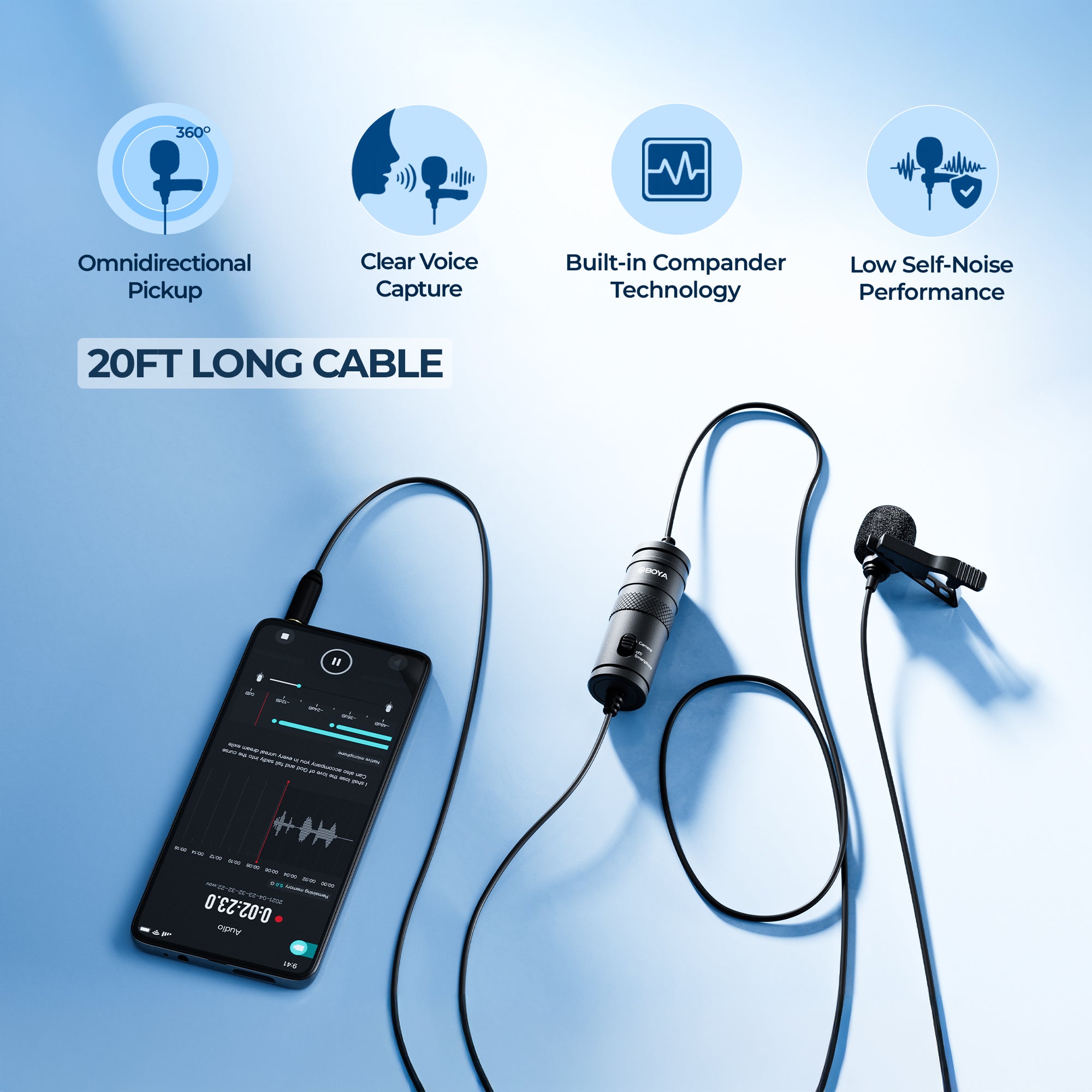 BOYA BY-M1 Omnidirectional Lavalier Microphone