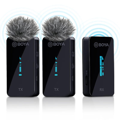 BY-XM6 S2 Dual 3.5mm 2.4G Wireless Lavalier
