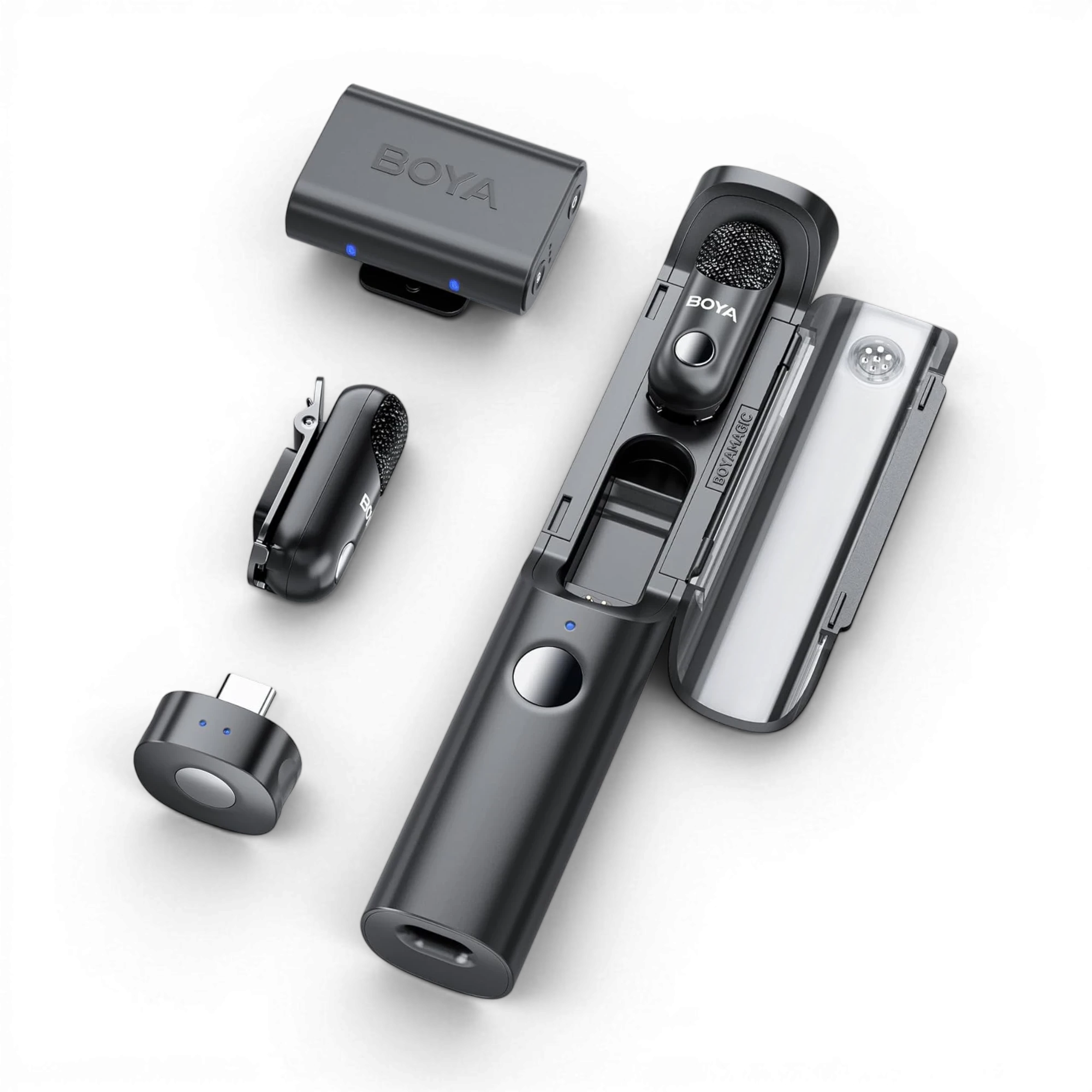 BOYA Magic AI 4-in-1 Wireless Mic (TYPE-C & 3.5mm TRS)