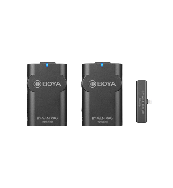 BY-WM4 Pro-K4 Dual Lightning 2.4G Wireless Mic
