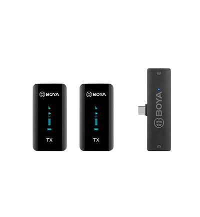 BY-XM6 S6 Dual TYPE-C 2.4G Wireless Lavalier