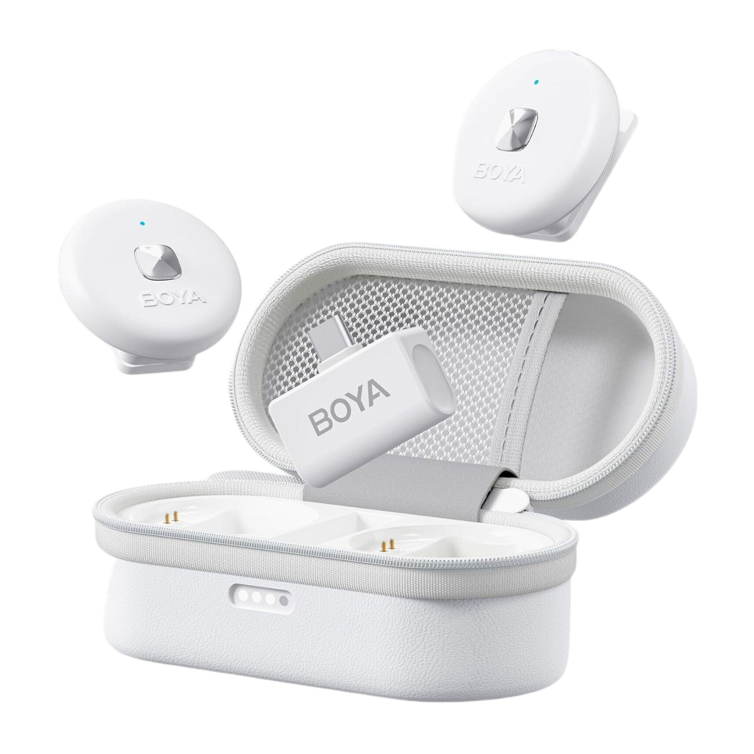 BOYA Omic-U Wireless Lavalier Microphone - White