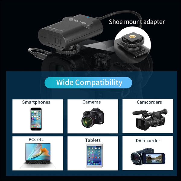 BOYA BY-WM4 PRO-K2 | Wireless Lavalier Microphone (Dual Channel)