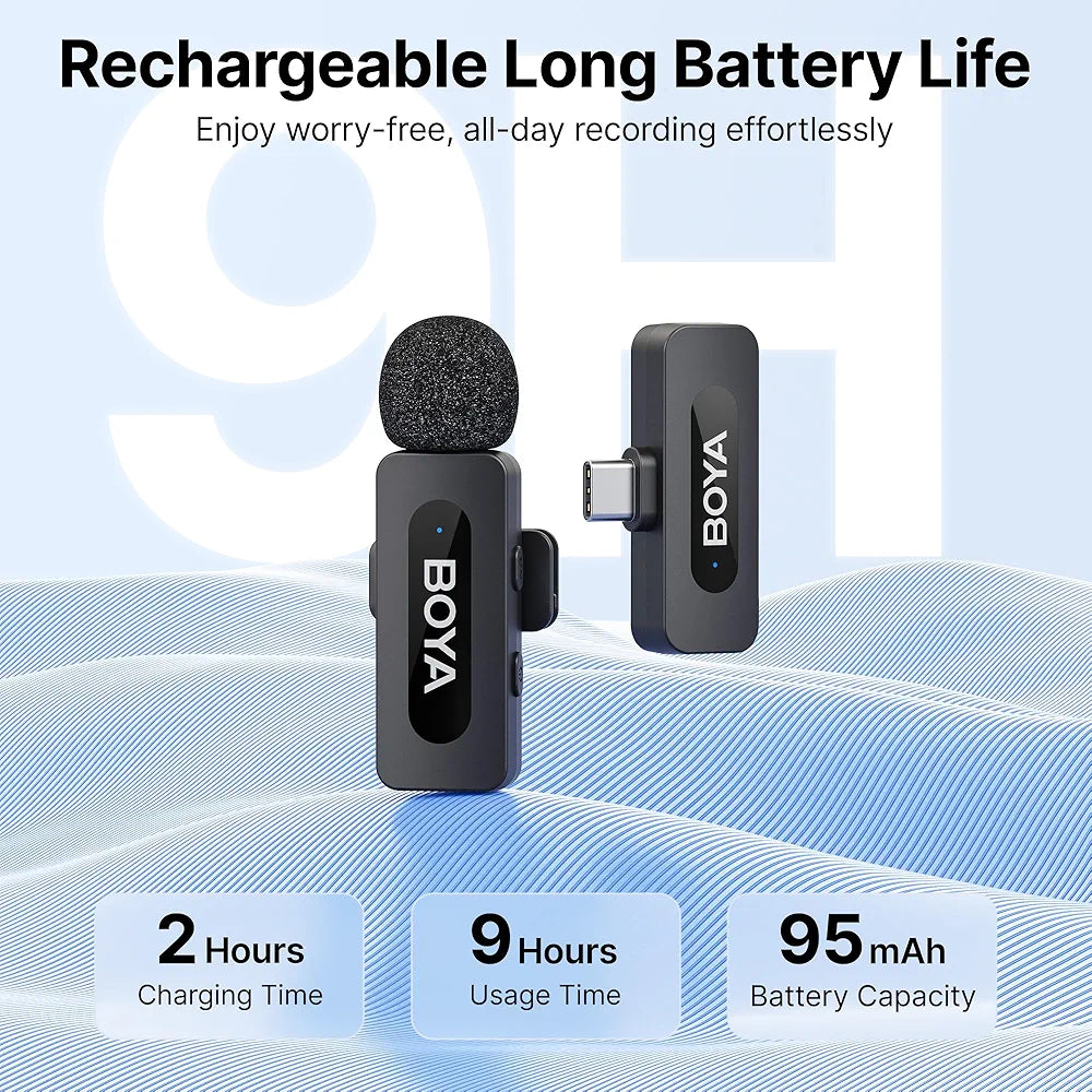 BY-V10 | BOYA wireless microphone for Type-c and iphone